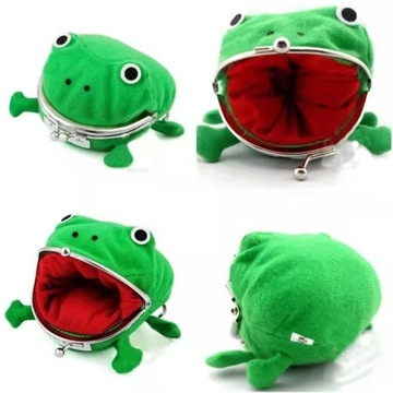 Anime Naruto Coin Bag Frog Wallet Ring Personalized Plush Purse Key Bag