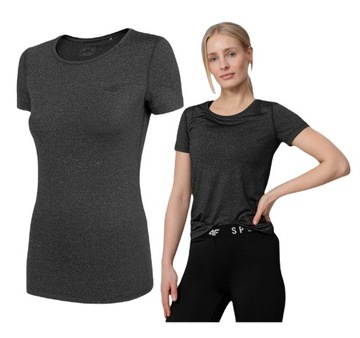 KOSZULKA DAMSKA SPORTOWA BLUZKA T-SHIRT TOP TRENINGOWY DO ĆWICZEŃ 4F DRY