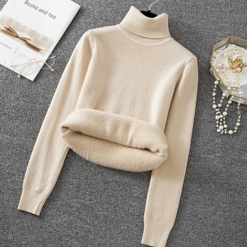Moda Swetry Polarowe swetry TCM Polarowy sweter jasnoszary Melan\u017cowy W stylu casual 
