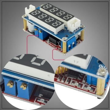 XL4015 Стабилизатор напряжения с дисплеем DC-DC 5A — ПОНИЖАЮЩИЙ ПРЕОБРАЗОВАТЕЛЬ