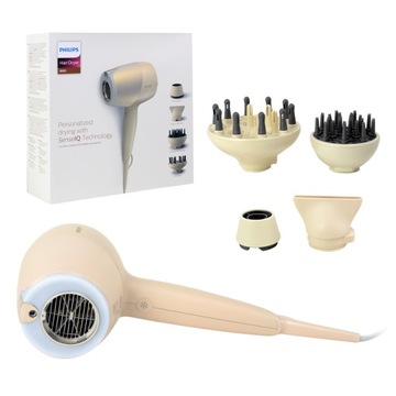 Suszarka do włosów PHILIPS BHD829/00 SenseIQ JONIZACJA 4 nasadki
