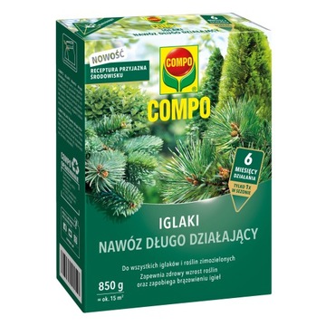 Długodziałający nawóz do iglaków i roślin zimozielonych COMPO 850g