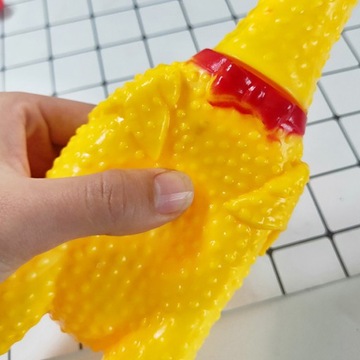 Кричащая игрушка-цыпленок снимает стресс и беспокойство. Игрушка в форме курицы издает забавный звук.