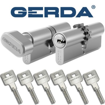 KOMPLET WKŁADEK GERDA H PLUS Z GAŁKĄ G55/45 ZĘBATKA 45/55