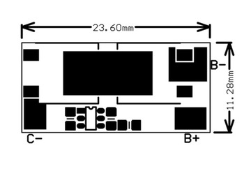 Защита от сильного тока PCM BMS для Li-Ion 1S 10A 3,7 В 4,2 В / 0026