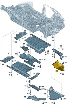 NOWE ORYGINALNE AUDI OE WYKŁADZINA PODŁOGI 8R0825215C