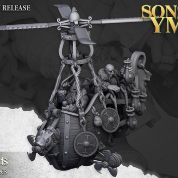 Dwarf Flying Machine#1 - Highlands Miniatures