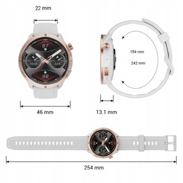 Zegarek damski SMARTWATCH Rubicon wyświetlacz 1.43CALA odbieranie połączeń