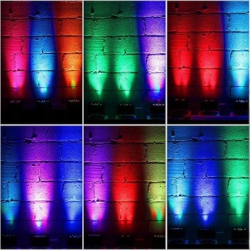 ЦВЕТНАЯ ЛАМПА СТРОБОСКОП ЛАЗЕРНАЯ 36LED DISCO RGB