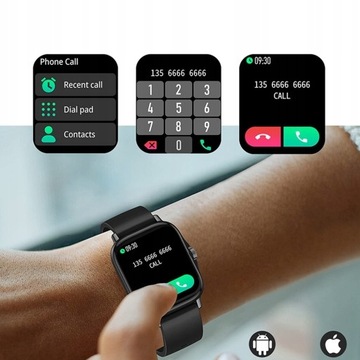 WIELOFUNKCYJNY SMARTWATCH MĘSKI MILITARNY ROZMOWY