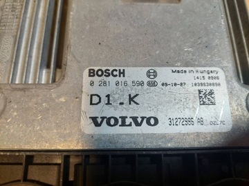 JEDNOTKA MOTORU VOLVO S40 V50 1.6 D 0281016590 31272996AB