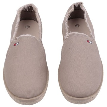 БЕЖЕВЫЕ КРОССОВКИ ESPARDYLE МУЖСКИЕ СЛИПОНЫ НА ПЛОСКОЙ ПЛОСКОЙ ПЛОСКОЙ СПОСОБНОСТИ КРОССОВКИ ИЗ ЭКО КОЖИ Стелька из экокожи