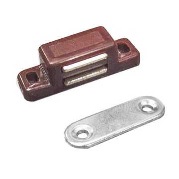 Zatrzask magnetyczny mini do szafki + blaszka