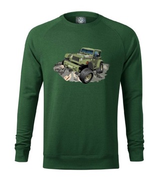 Bluza męska DRESOWA zielona MILITARY JEEP r.XXL