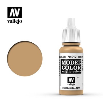 VALLEJO Model Color Tan Yellow 17ml
