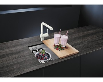 Blanco ETAGON 500U керамика магнолия глянец+сифон