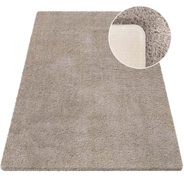 Pluszowy Dywan Shaggy Kamel Latte 200x290