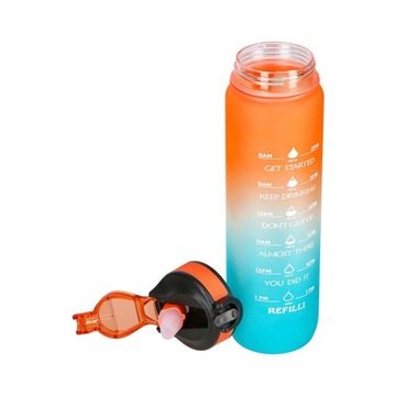 ОРАНЖЕВАЯ И СИНЯЯ БУТЫЛКА ТРИТАН ДЛЯ ТРЕНИРОВКИ, ШКОЛЬНОЙ ПОЕЗДКИ