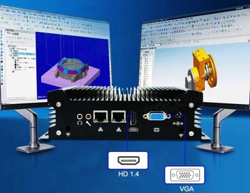 Промышленный мини-ПК без вентилятора G12 VGA HDMI USB COM RS232 RJ45