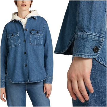 LEE OVERSHIRT DAMSKA KOSZULA JEANSOWA S