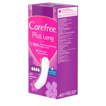 CAREFREE Plus Long гигиенические прокладки 40шт
