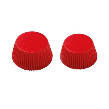 Papilotki Papierowe Czerwone 50x32 mm DECORA 75szt