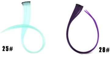 Красочные наращивание волос Ombre STRIPED CLIP