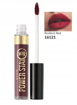 AVON Matowa szminka w płynie 16 godz Resilient Red