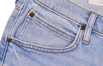 LEE spodnie SKINNY blue REGULAR jeans LUKE _ W32 L34