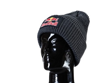 Ciepła czapka Red Bull - ciemno szara