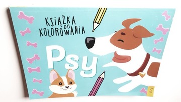Książka do kolorowania Psy