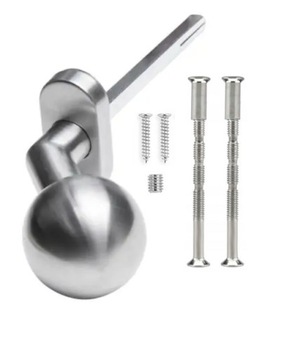 Gałka stała przemysłowa drzwi metalowe aluminiowe pcv nierdzewna v2
