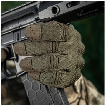 ТАКТИЧЕСКИЕ ВОЕННЫЕ ЗАЩИТНЫЕ ПЕРЧАТКИ С СЕНСОРНЫМ ЭКРАНОМ M-TAC A30 OLIVE XL