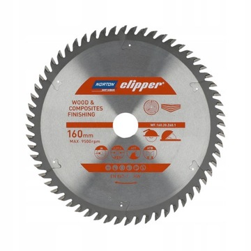 TARCZA NORTON DO CIĘCIA DREWNA 160MMX20 T60