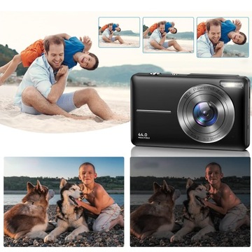 ЦИФРОВАЯ КАМЕРА HD 1080P 44 МП ДЛЯ ДЕТСКОЙ ФОТОГРАФИИ + КАРТА премиум-класса на 32 ГБ