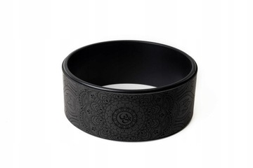 Koło do jogi OM - Yoga Wheel PU Czarne