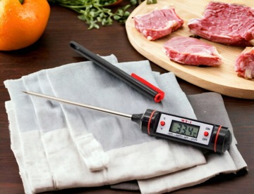 ЦИФРОВОЙ КУХОННЫЙ ТЕРМОМЕТР ДЛЯ МЯСА, ПИЩИ, ВИНА, PIN-ЖК-ЗОНД
