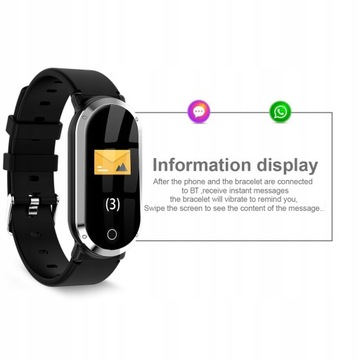 SMARTWATCH zegarek SMARTBAND Pulsometr Krokomierz