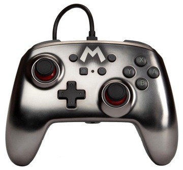 PowerA SWITCH Pad przewodowy Super Mario Silver