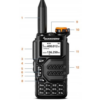 Двусторонняя радиосканер Quansheng UV-K5, рация 50–600 МГц
