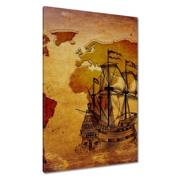 Obrazy 80x120 Stara mapa Vintage