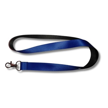 Рекламный шнурок сине-черный 20 мм.