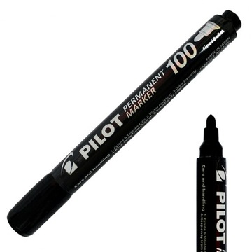 Marker permanentny czarny Pilot SCA-100B okrągły