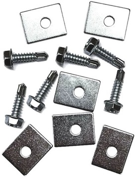 Нейлоновая зубчатая рейка со стальным стержнем 1м для ворот + элементы крепления