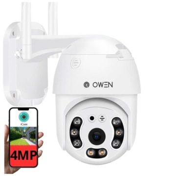 Venkovní Otočná Ip Kamera WiFi Zoom 4MP Bílá
