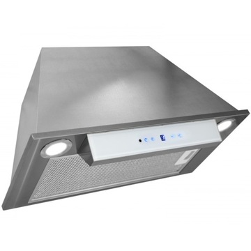 Okap kuchenny do zabudowy Toflesz LINEA 60cm INOX BIAŁY SZKŁO 850m3/h 42dB