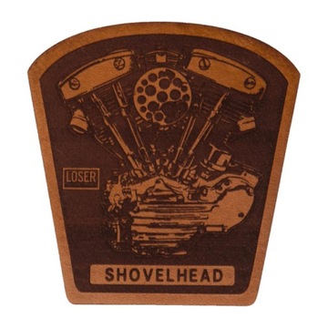 LOSER MACHINE HARLEY SHOVELHEAD ДВИГУН НАШИВКА 