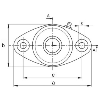ПОДШИПНИКОВЫЙ БЛОК UCFL 204 SNR САМОВАЛИВАЮЩИЙСЯ ПОДШИПНИК