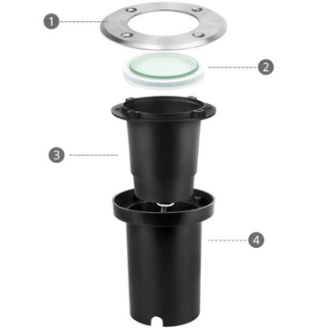 Верхний светильник Уличный светильник ВСТРАИВАЕМОЕ ЗАЗЕМЛЕНИЕ IP65 GU10