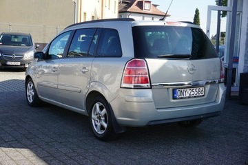 Opel Zafira B 1.6 Twinport ECOTEC 105KM 2006 Opel Zafira 1.6 Benzyna, 7 miejsc, długie, zdjęcie 6